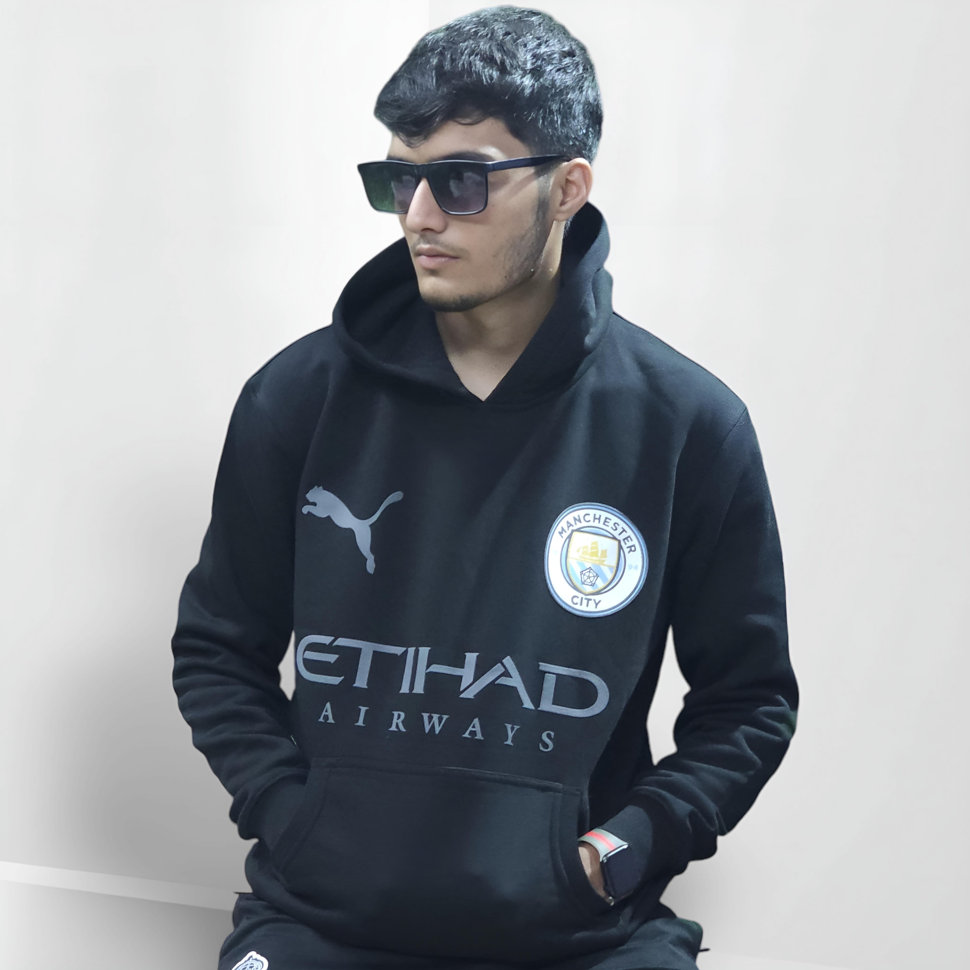 Manchester City Grey Hoodie