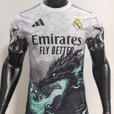 Real Madrid X Blue Fire Dragon Jersey 2024/25 – Player Edition