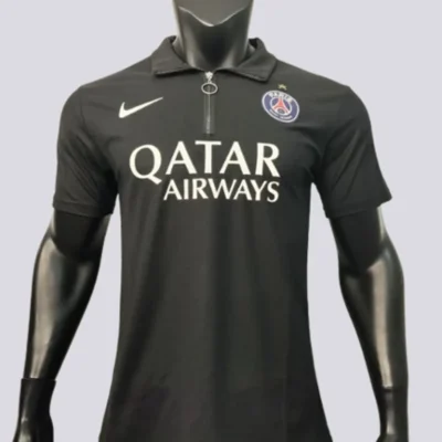 PSG Black Polo 2025/26 – Player Edition