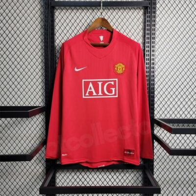 Manchester United Home Retro Full Sleeve Jersey 08/09 – Player Version