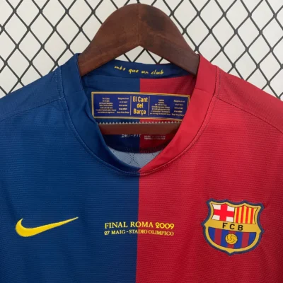 Barcelona Home Retro Full Sleeve Jersey 08/09 – Player Version