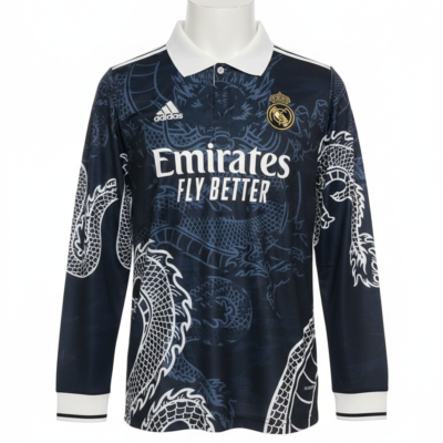 Real Madrid Black Dragon Limited Edition Full Sleeve Jersey 2025/26 – Player Version