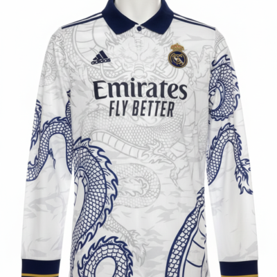 Real Madrid White Dragon Limited Edition Full Sleeve Jersey 2025/26 – Player Version