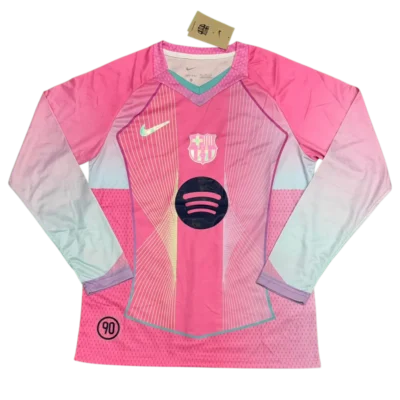 Barcelona Pink Full Sleeve Jersey 2025/26 – Player Version