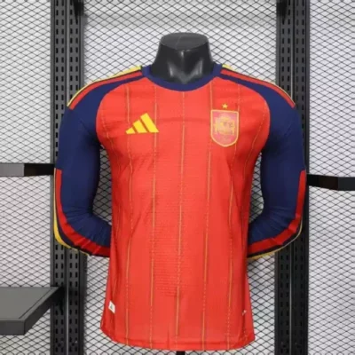 Spain Home World Cup Full Sleeve Jersey 2026 – Player Version